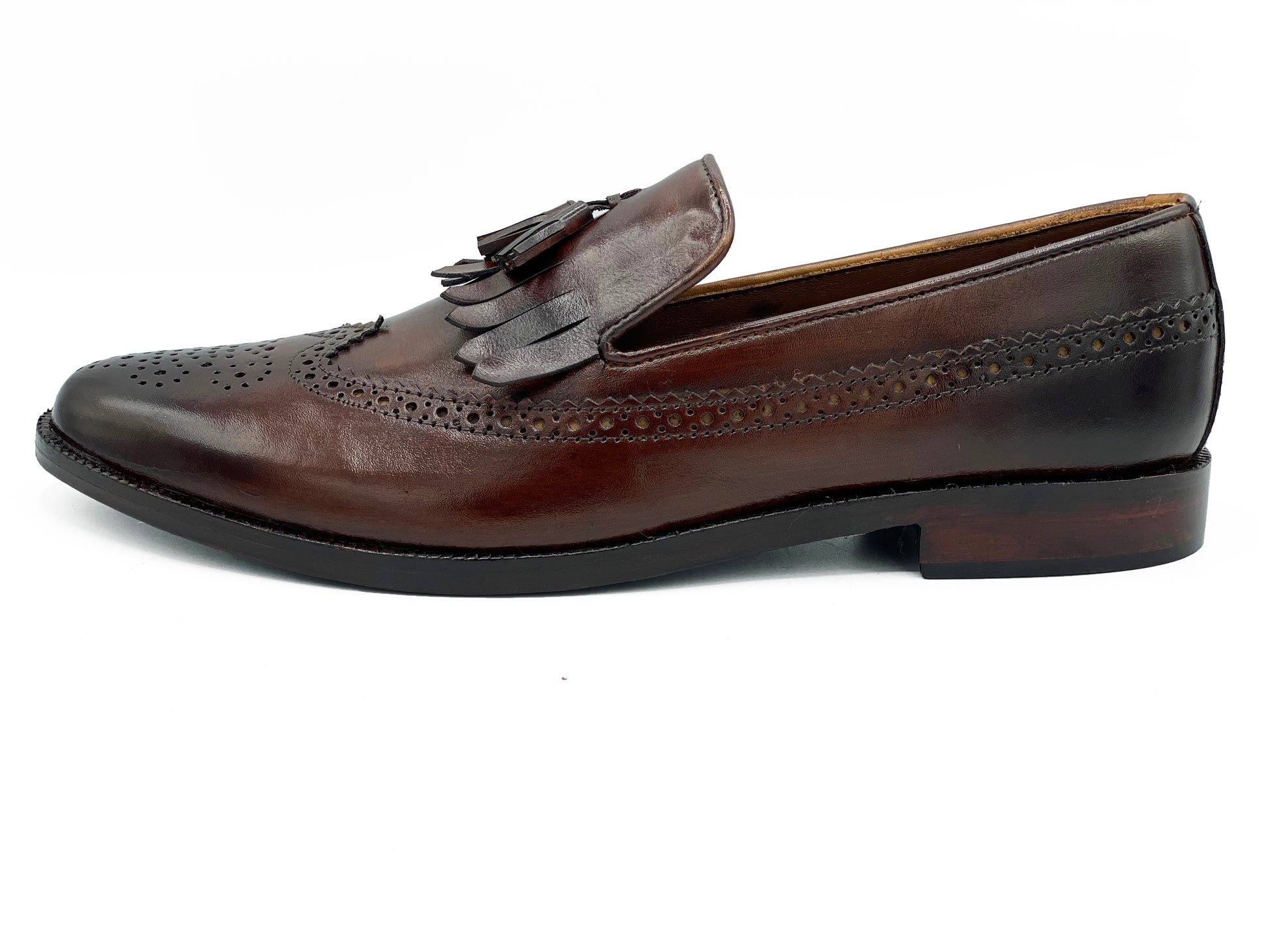 SKU:2038-Brown beard Style Leather sole - DeVogue