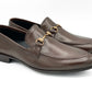SKU:4001-Brown Cow Leather Formal Loafer Style