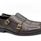 SKU:2011-Tan Cow Leather Formal Double Monk Style