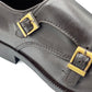 SKU:2011-Tan Cow Leather Formal Double Monk Style