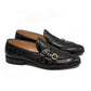 2010-Crocblk Cow Leather Casual Double Monk Style