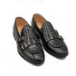 2010-Crocblk Cow Leather Casual Double Monk Style