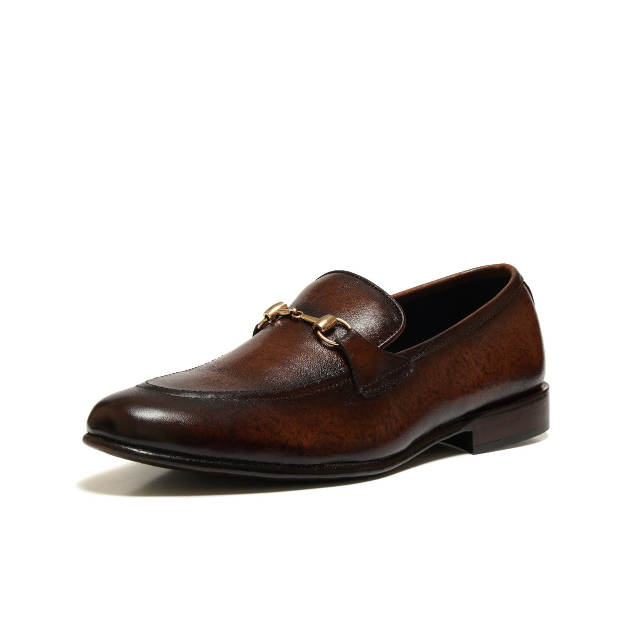 4011-Patina Cow Leather Formal Horse Bit Style - DeVogue