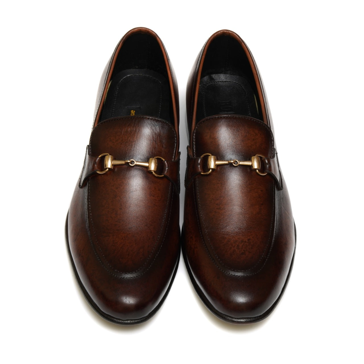 4011-Patina Cow Leather Formal Horse Bit Style - DeVogue
