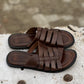 408-Brown Chappal style Pure Cow Leather Shoes Trending shoes
