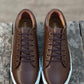SK-BRN Leather Casual Sneaker with Rubber Sole