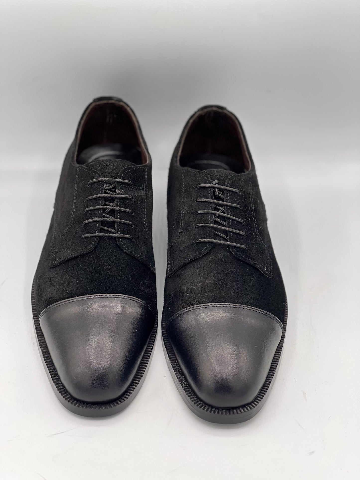 Royal Italian Leather Toe with Suede Formal Laced Shoe