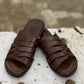408-Brown Chappal style Pure Cow Leather Shoes Trending shoes
