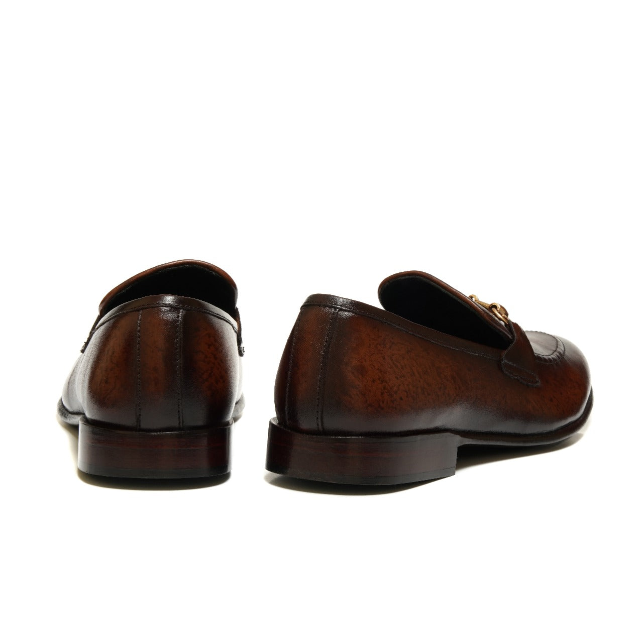 4011-Patina Cow Leather Formal Horse Bit Style - DeVogue