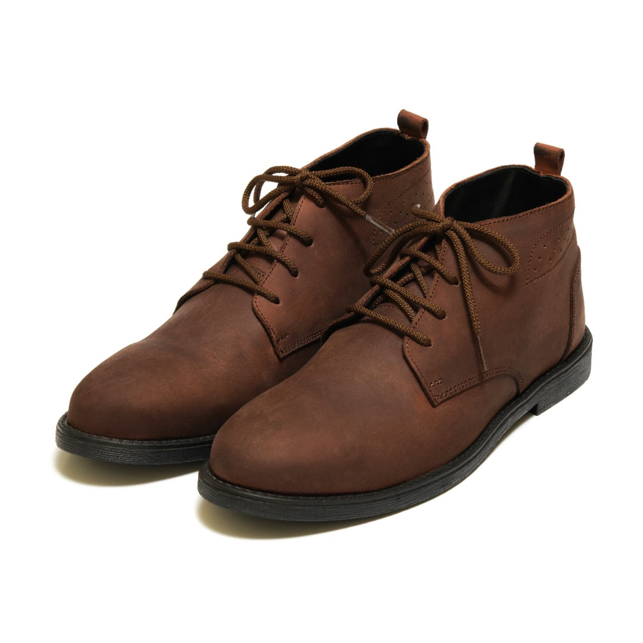 SKU:1003-Oily Cow Leather Chukka boots - DeVogue