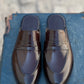 4044-Brown Mule style Pure Cow Leather Shoes