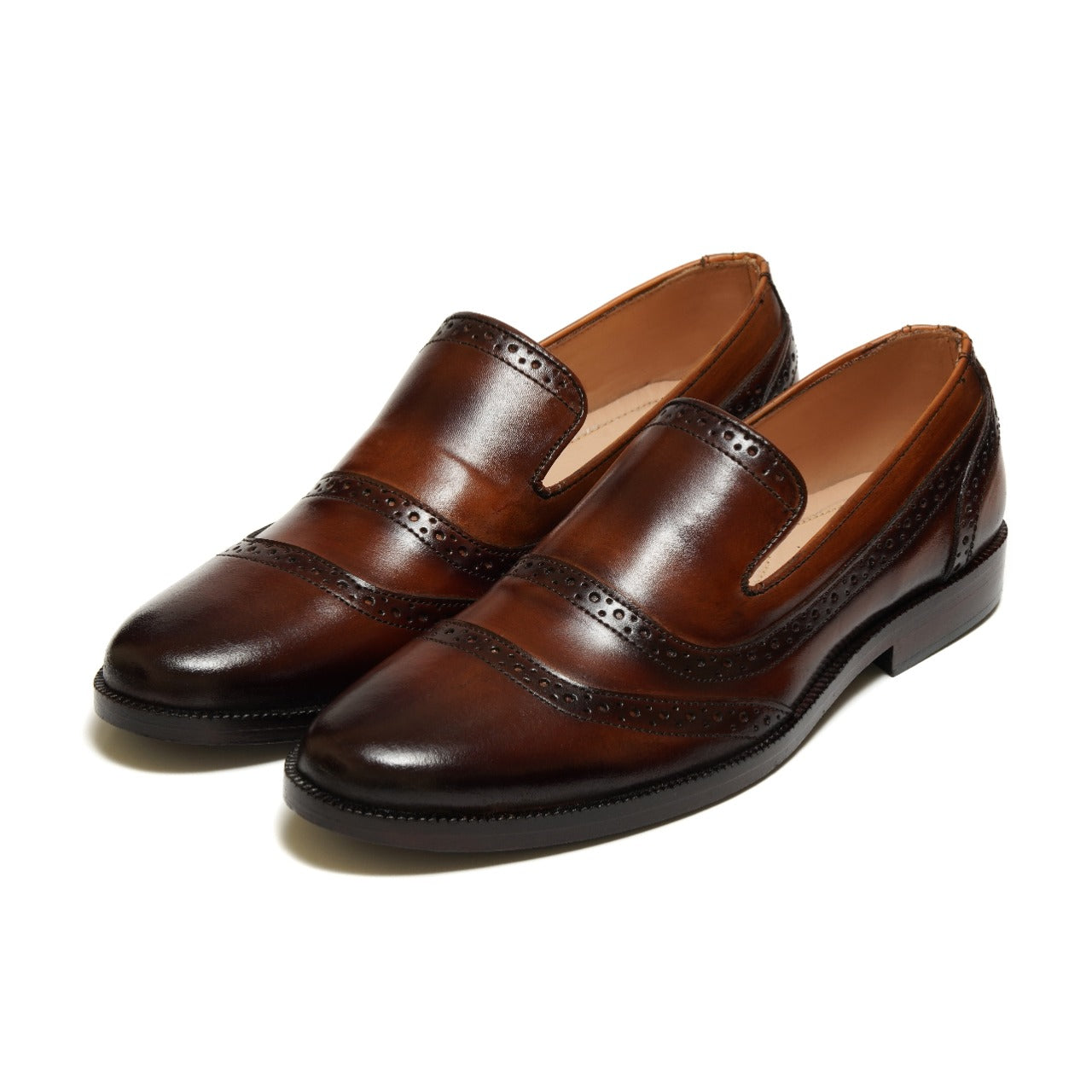 2016-Brown Cow Leather Chain Formal Style - DeVogue