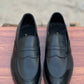 5004-Black Cow Leather Formal Loafer Style In Rubber sole